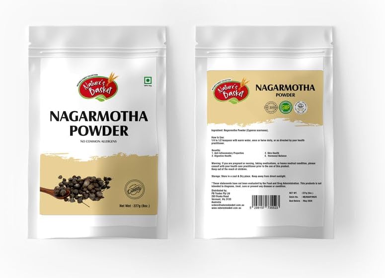 Natures Basket Nagarmotha (Cyperus scariosus) Powder – 227g
