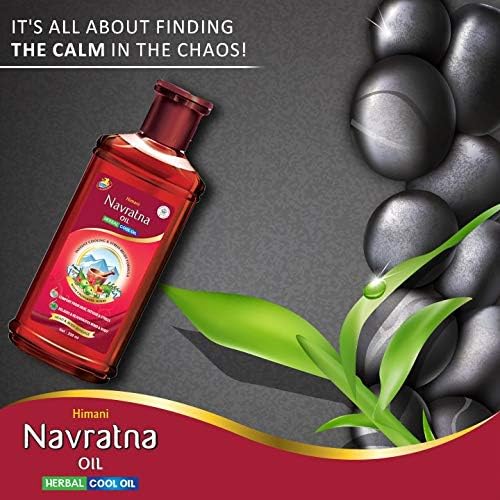 Emami / Himani Navratna Ayurvedic Herbal Hair Oil 500ml - Multipurpose Cooling Formula