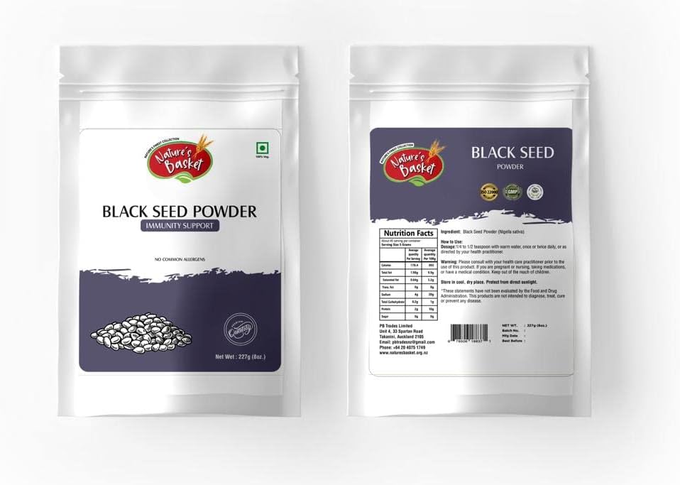 Nature's Basket Black Seed (Nigella Sativa) Powder 100% pure & natural 227g