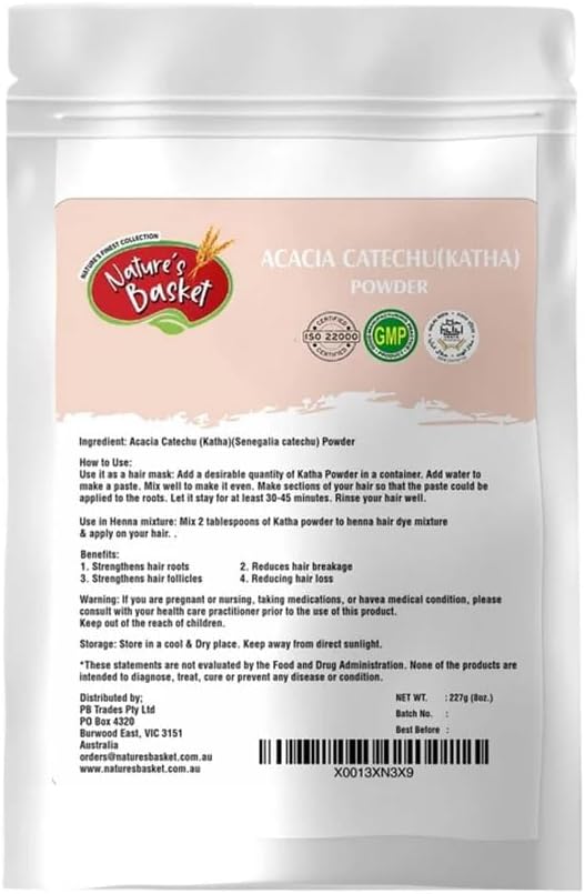 Nature's Basket Acacia Catechu (Katha Powder) - 227 Grams