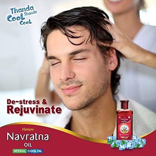 Emami / Himani Navratna Ayurvedic Herbal Hair Oil 500ml - Multipurpose Cooling Formula