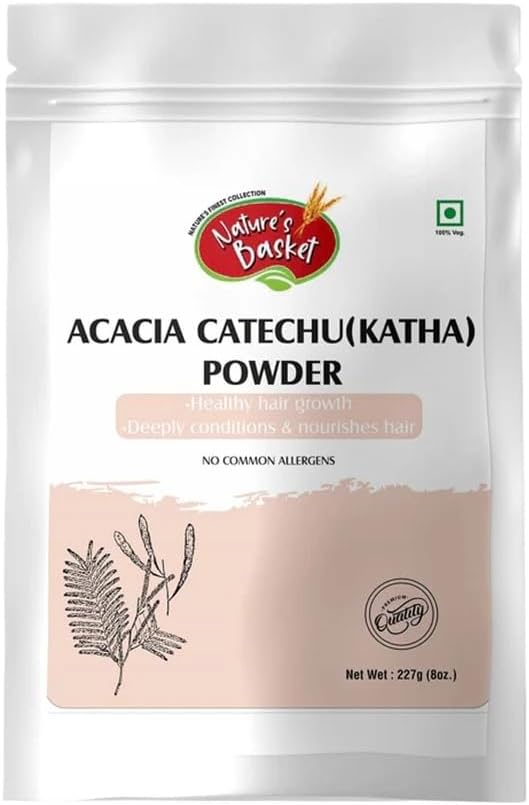 Nature's Basket Acacia Catechu (Katha Powder) - 227 Grams
