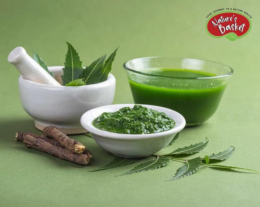 Nature's Basket Neem (Azadirachta Indica) Powder | Promotes Healthy Skin, Boosts Immune System and Aids in Digestion - 227 Grams