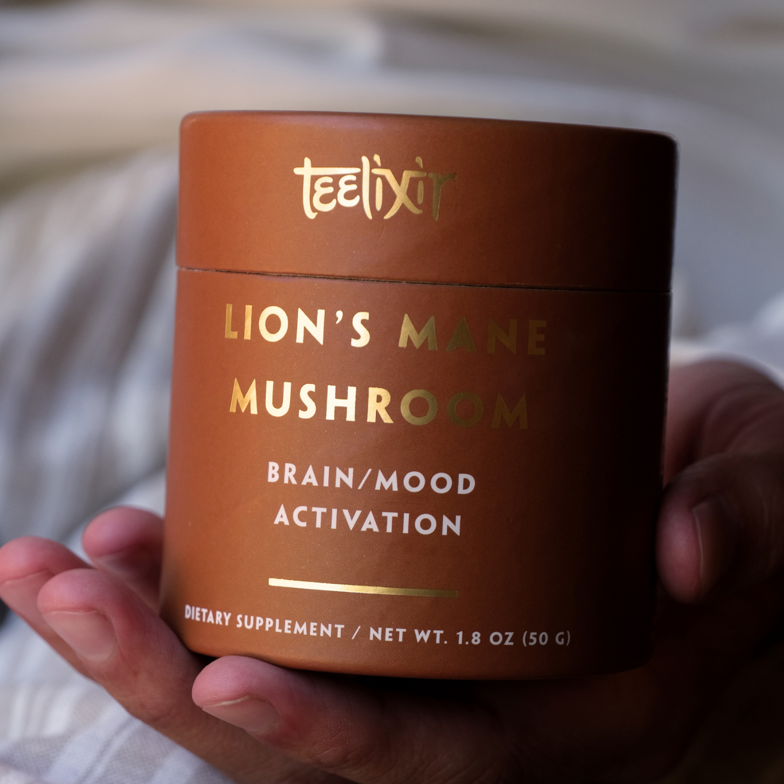 Teelixir Lion's Mane Mushroom - 100g - Brain/Mood Activation Free shipping