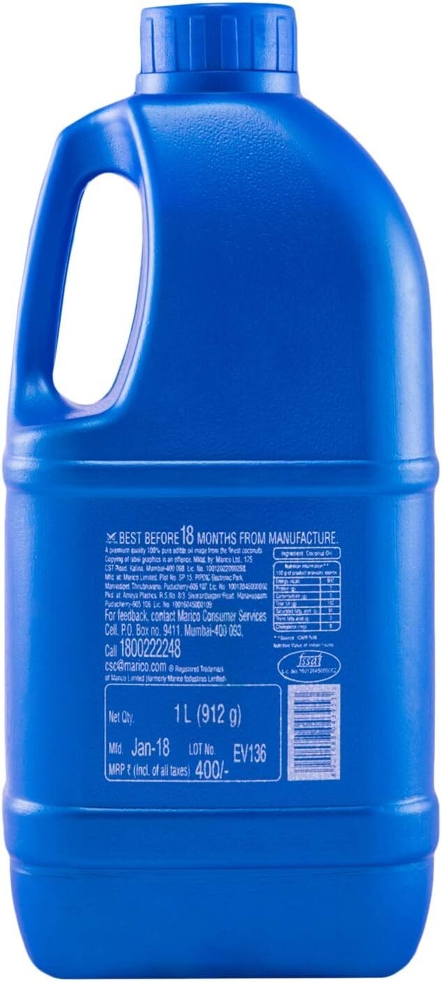 Parachute Coconut Oil, 1000 ml  Free Shipping