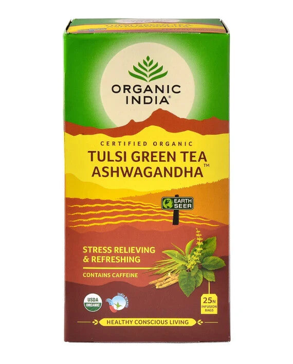 Tulsi Green Tea Ashwagandha  Free Shipping