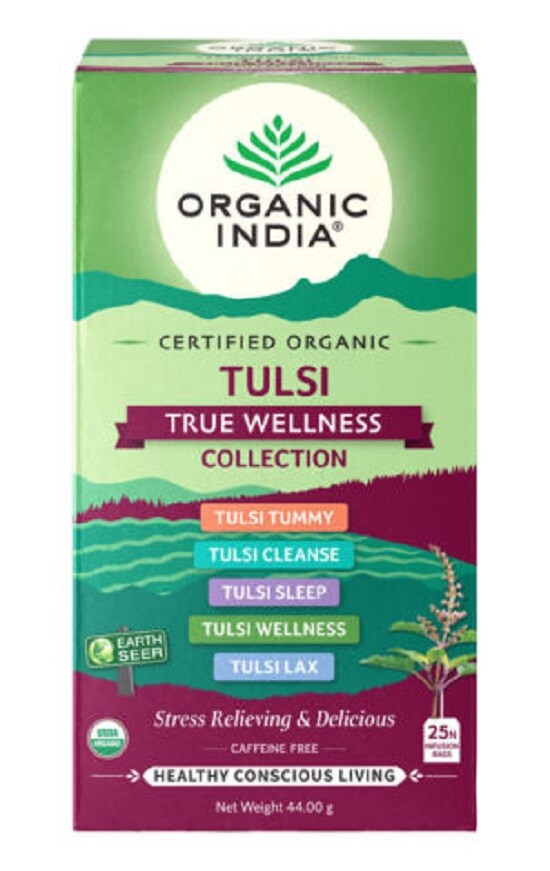 ORGANIC INDIA TEA TULSI 25 TEABAGS - CHOOSE YOUR FAVORITE FLAVOURS