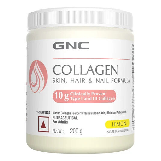 GNC Marine Collagen Powder Reduces Fine Lines & Wrinkles For Youthful Skin 200g 