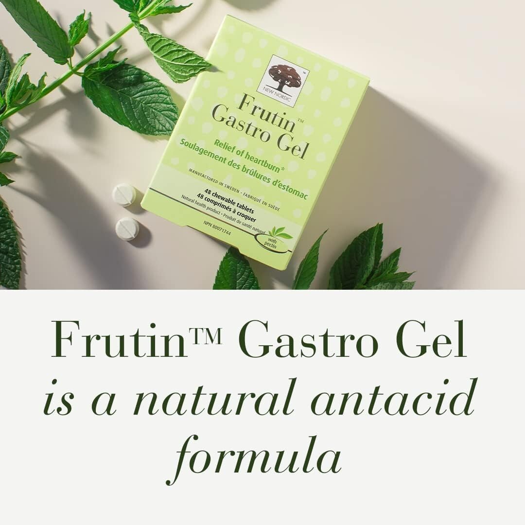 New Nordic Frutin Gastro Gel 60t Heartburn relief - FREE SHIPPING