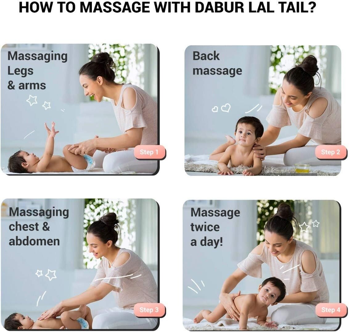 Dabur Lal Tail Baby Massage Oil  in 100ml Pack  Free Shipping
