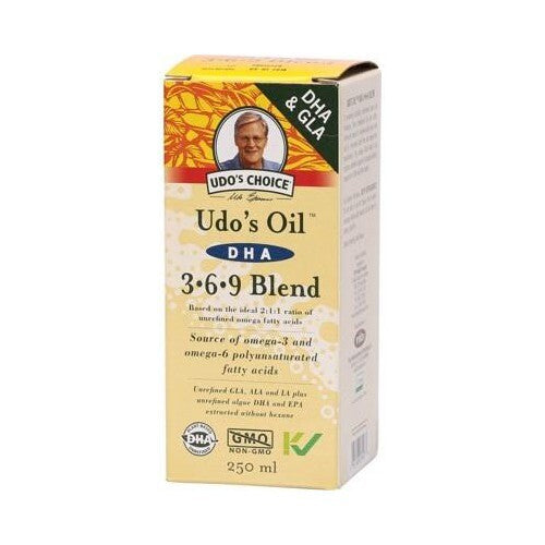Flora Udo’s Oil DHA 3·6·9 Blend Omega Fatty Acid - 250ml  FREE SHIPPING