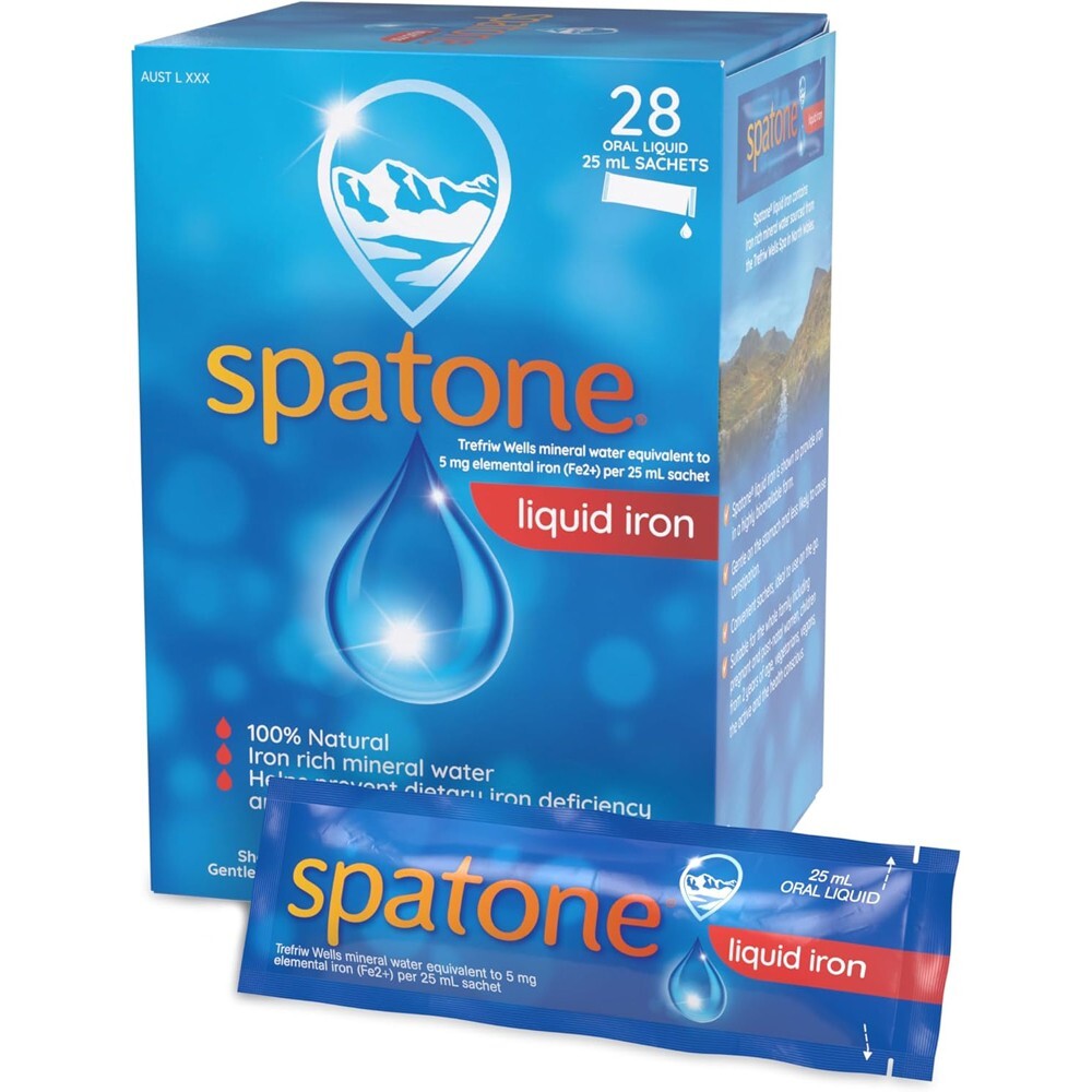 Spatone Liquid Iron Original Flavour 28 x 25ml Oral Liquid Sachets FREE SHIPPING