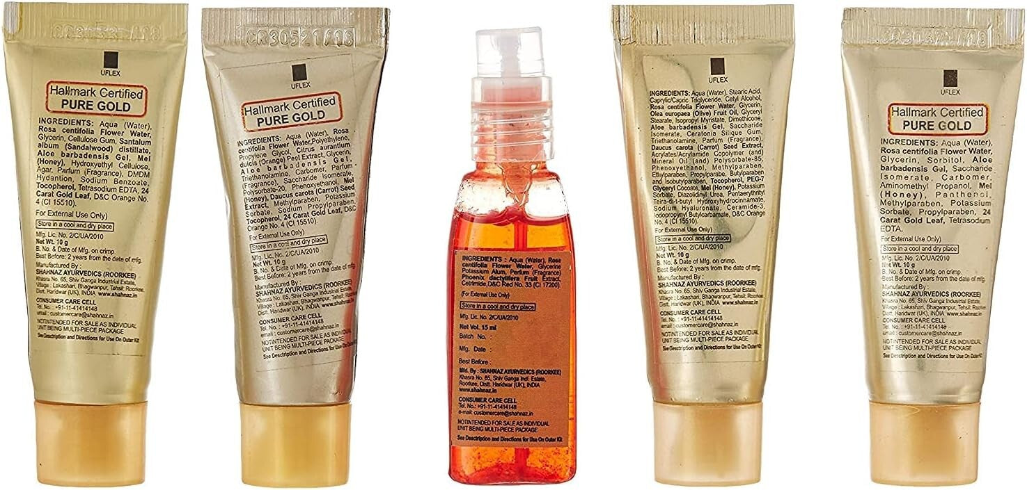 Shahnaz Husain Gold Facial Kit Free Shipping