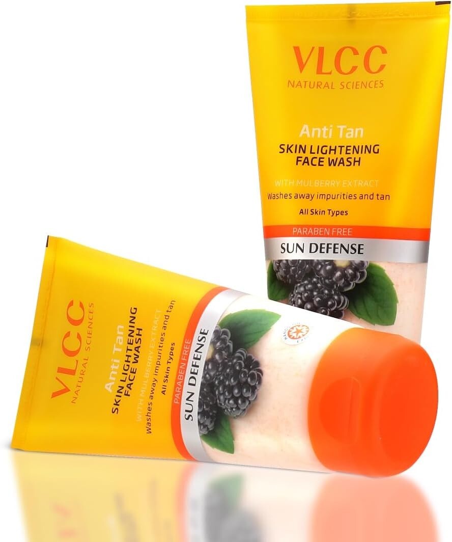 VLCC Anti Tan Skin Lightening Face Wash Combo Pack of 2 (150 ml*2)  Free Shippin