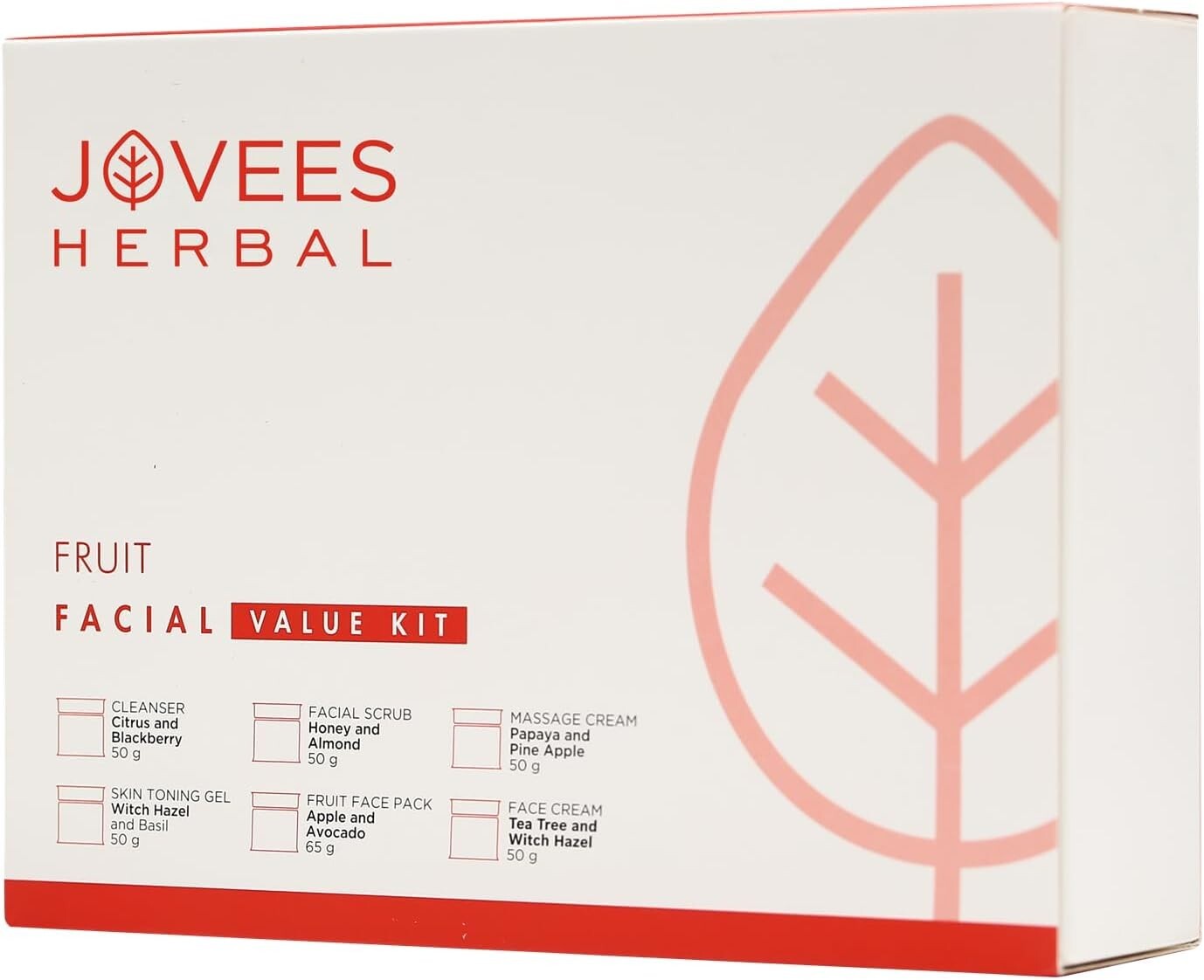 Jovees Skin Rejuvenation Fruit Facial 1 Kit  Free Shipping