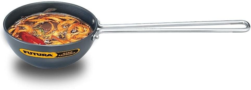 Futura Anodised Heating Pan, 4.72 in, Black  Free Shipping