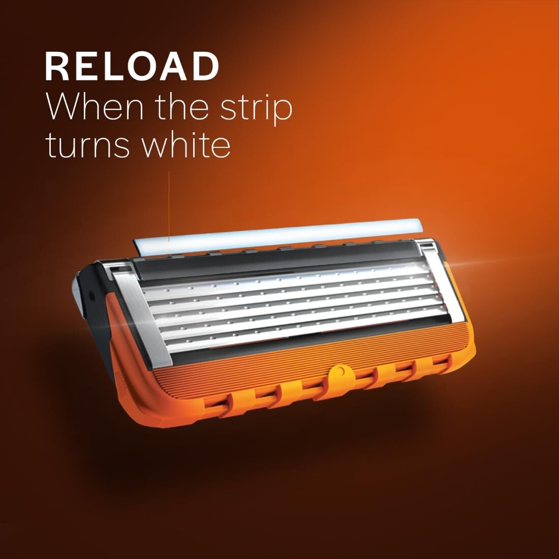 Gillette Fusion Manual Blades for men with styling back blade - 8 count for Perf