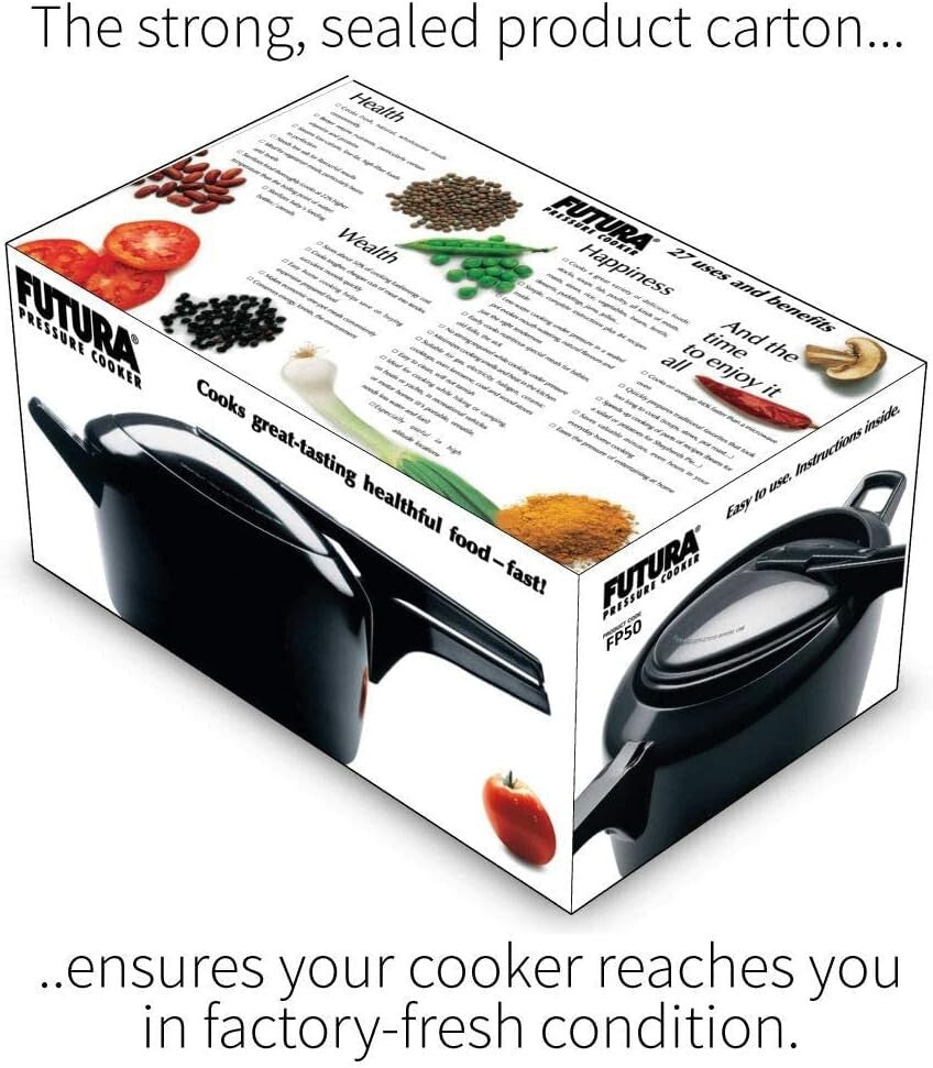 Hawkins Futura Hard Anodized Pressure Cooker, 5 Litre Capacity  Free Shipping