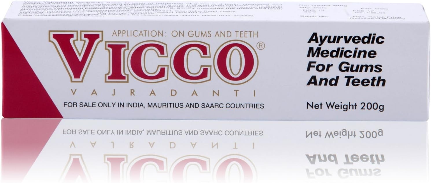 Vicco Vajradanti Toothpaste 200g  Free Shipping