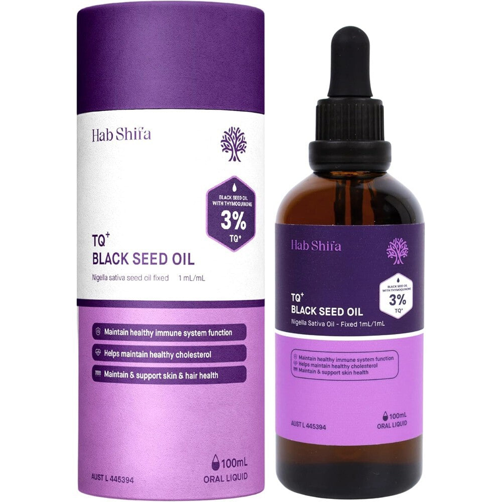 NEW Hab Shifa 3% TQ+ Black Seed Oil 100ml Nigella Sativa Oil - Fixed 1ml/1ml