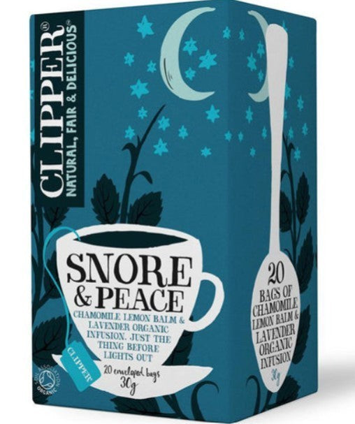 Clipper Natural, Fair & Delicious Snore & Peace Infusion Tea 20 Bags - FREE SHIP