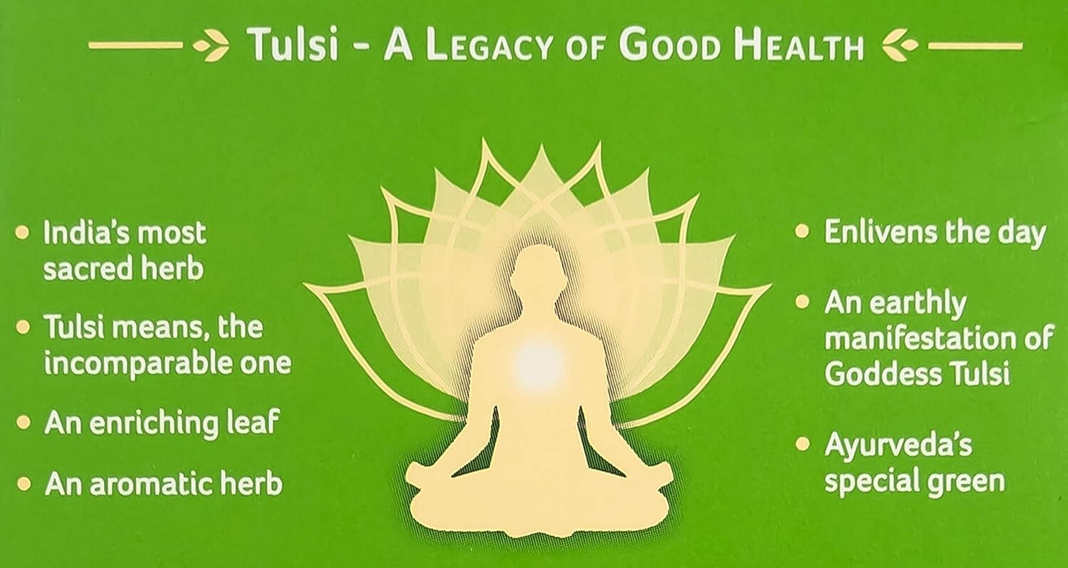 Organic India Tulsi Honey Chamomile - Pack of 25 Tea Bags 1.74g (43.5 Grams)