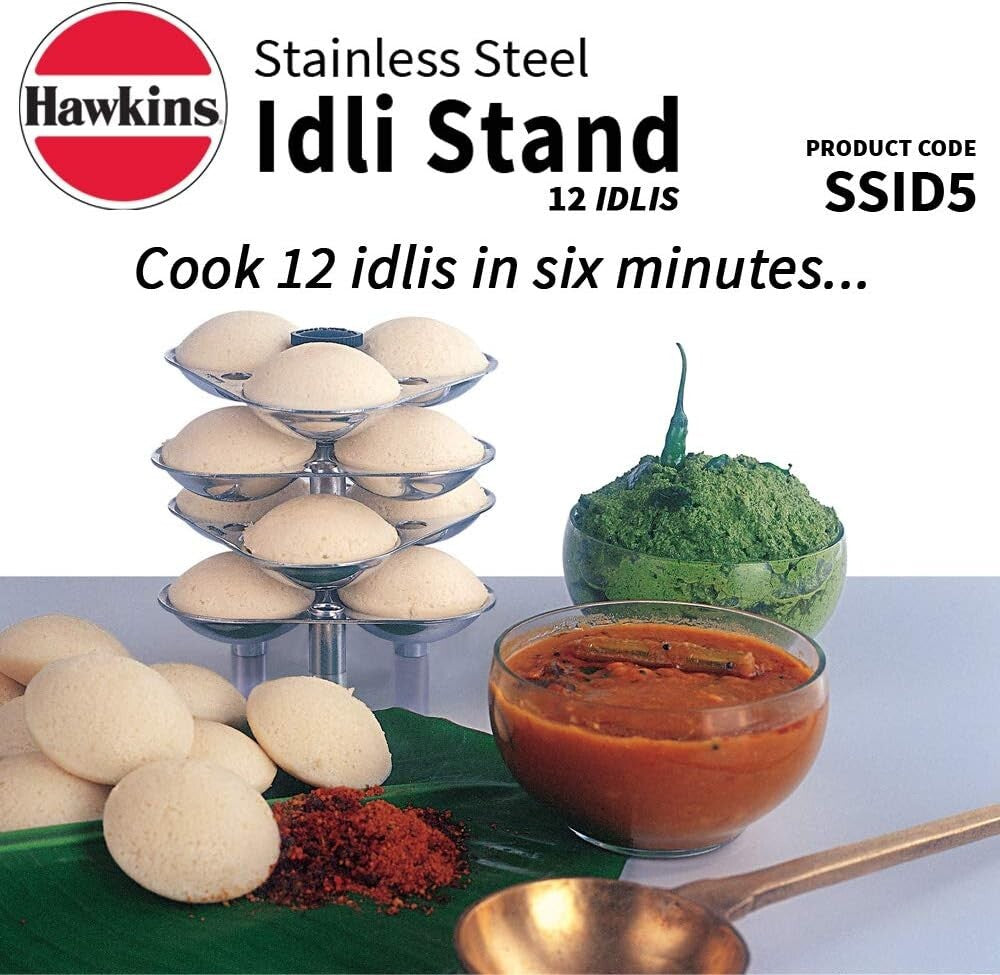Hawkins Stainless Steel Idli Stand for 12 Idlis  Free Shipping