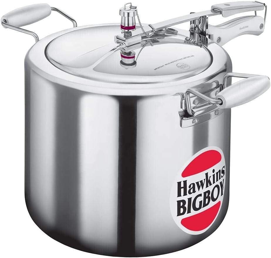 Hawkins Bigboy Pressure Cooker, 18 Litre Capacity  Free Shipping