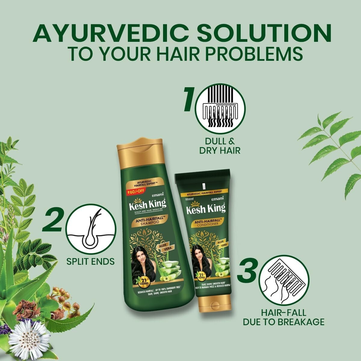Kesh King Scalp and Hair Medicine Anti-Hairfall Conditioner, 200 ml 