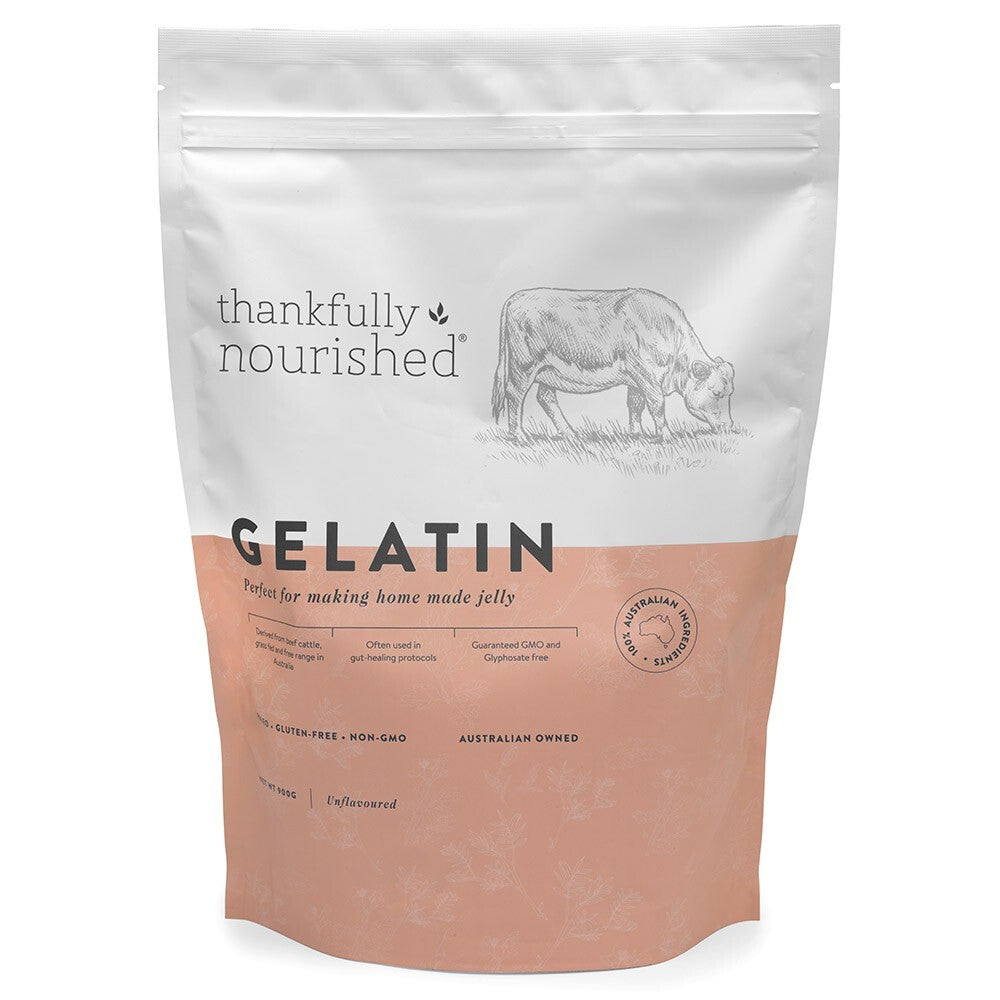 Thankfully Nourished Gelatin Australian Grass Fed 900g Free shipping