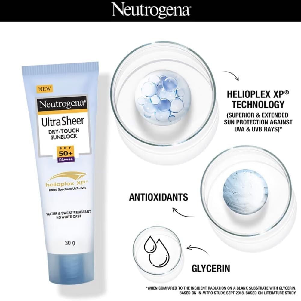 Neutrogena Ultra Sheer Sunscreen SPF 50+ | Broad Spectrum UVA/UVB