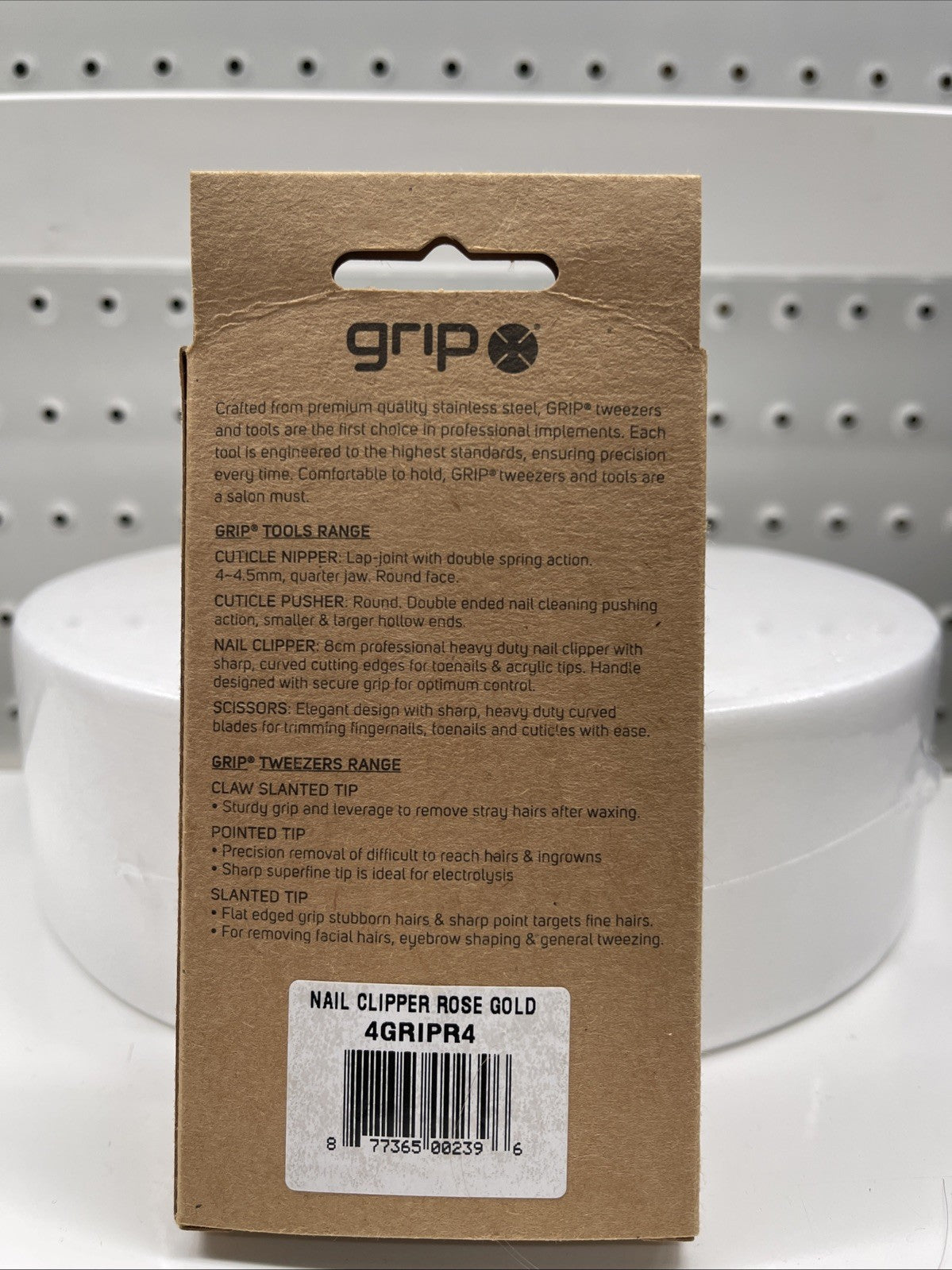 Caronlab Grip Nail Clipper R4 (Rose Gold) Toe Finger Cutter Curve Edge