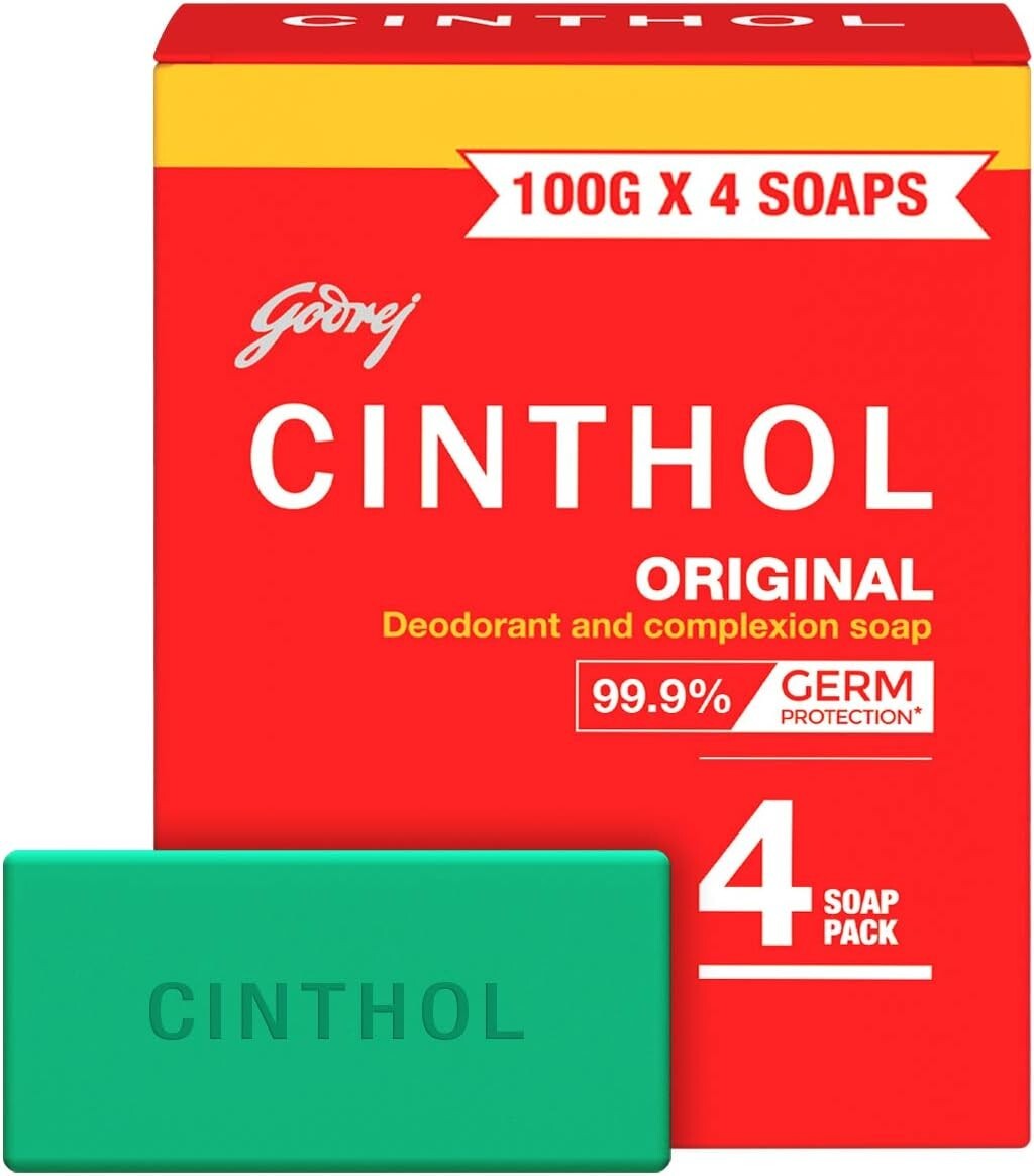 Cinthol Original Soap, 100g (Pack of 4)  Free Shipping
