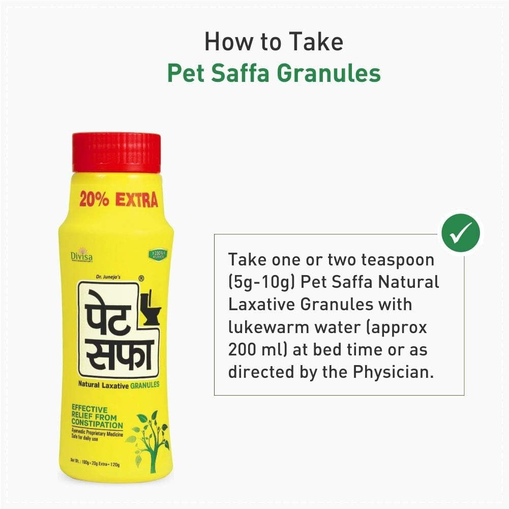Bivisa Herbals Pet Safa Laxative Granules 120 g  Free Shipping