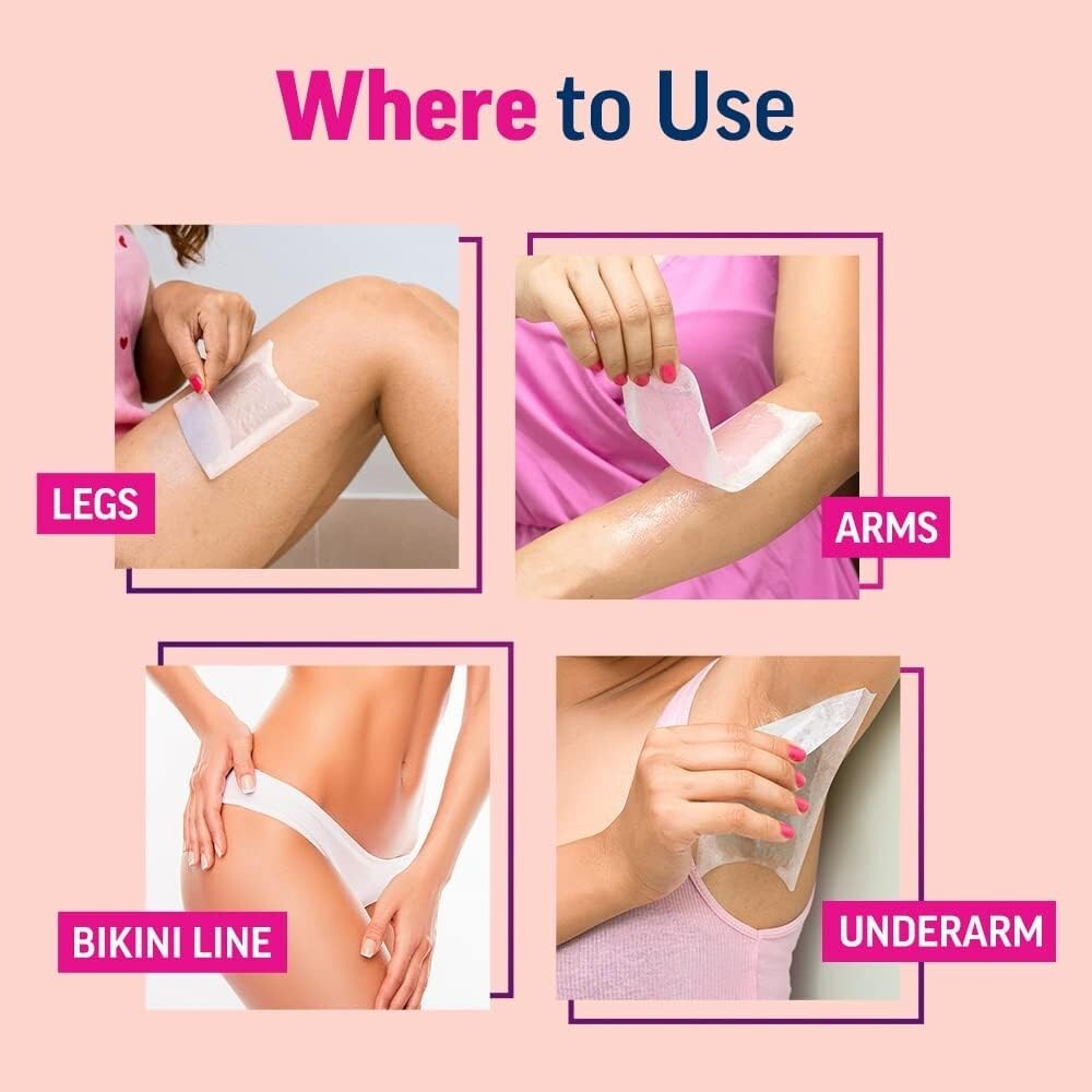 Veet Full Body Waxing Kit for Normal Skin, 20 strips  Free Shipping