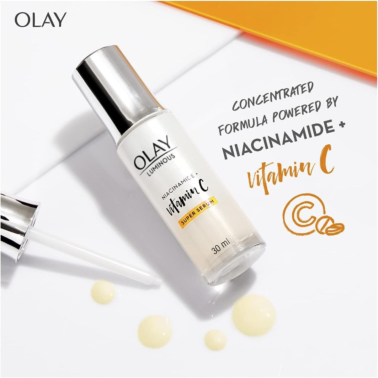 Olay Luminous Niacinamide + Vitamin C Super Serum - 30ml  Free Shipping