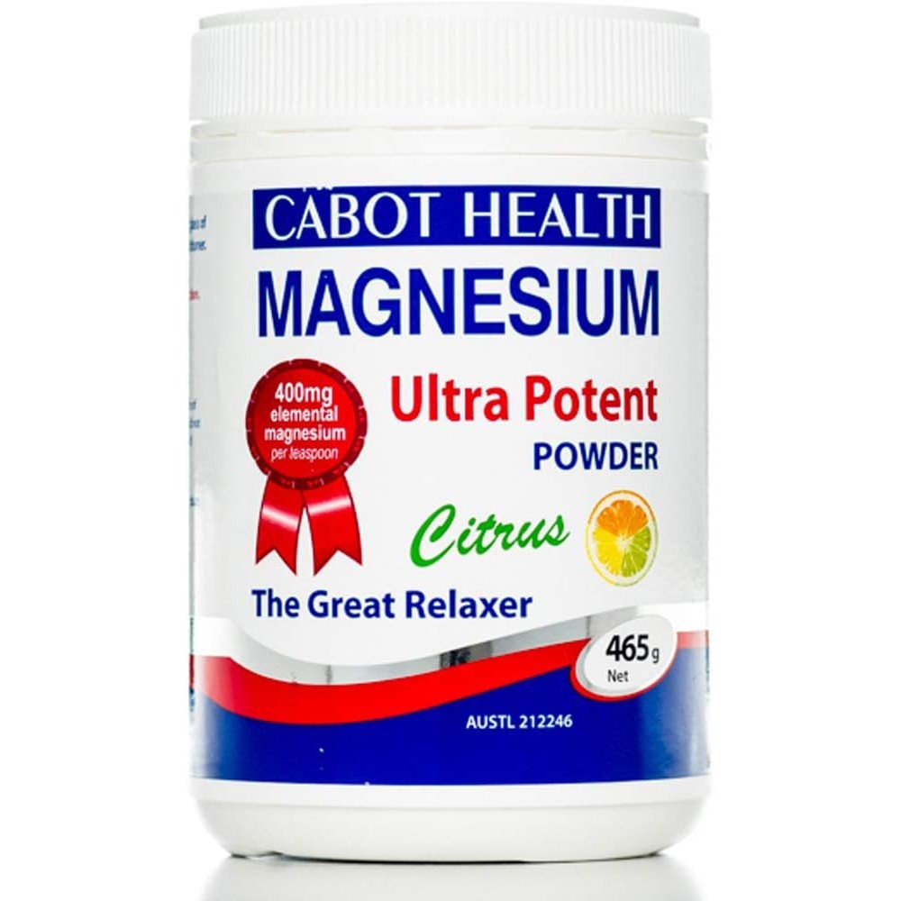 Cabot Health Magnesium Ultra Potent Powder - 465g FREE SHIPPING