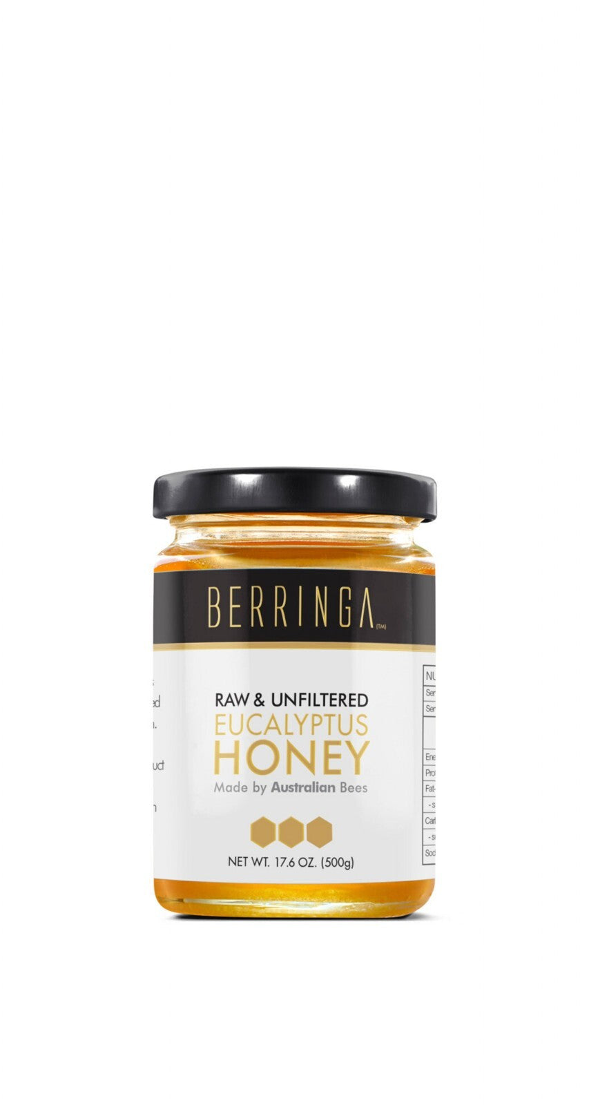 Berringa Honey Eucalyptus Raw Organic 500g  Free Shipping