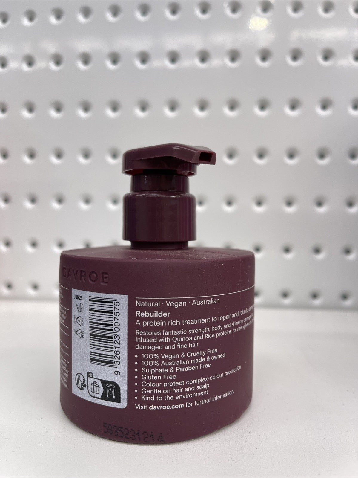 Davroe Rebuilder Protein Reconstructor 200mL GENUINE AUS ITEM  Free Shipping