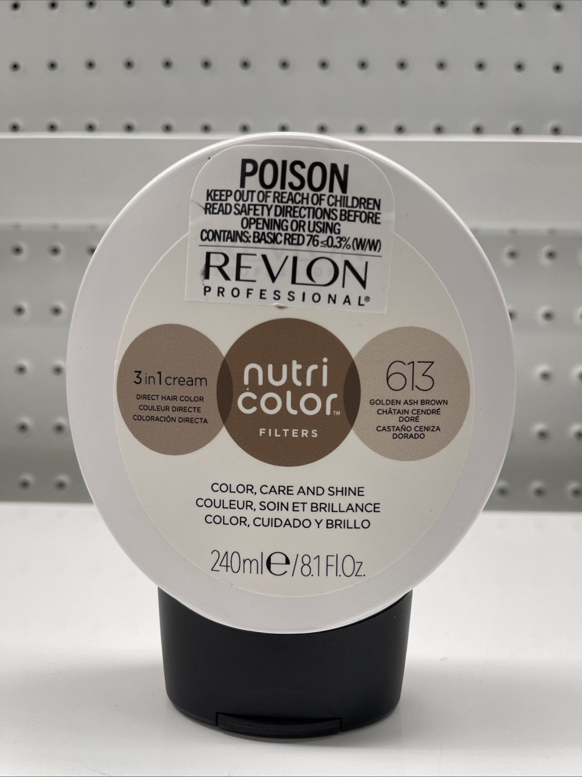 Revlon Nutri Color Filter 3 in 1 Colour Creme 613 Golden Ash Brown 240ml