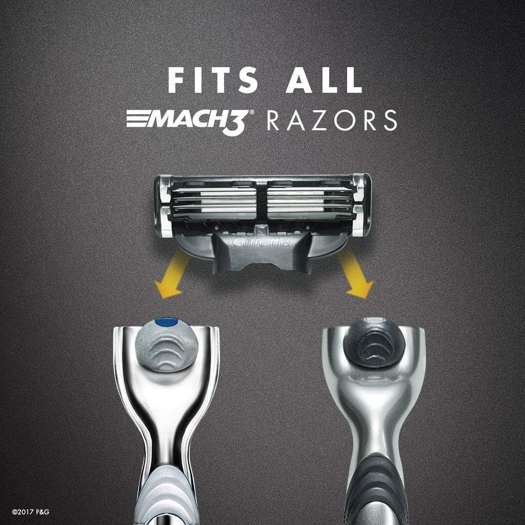 Gillette Mach3 Men's Razor Blade Refill Cartridges Pack of 8 NEW  Free Shipping