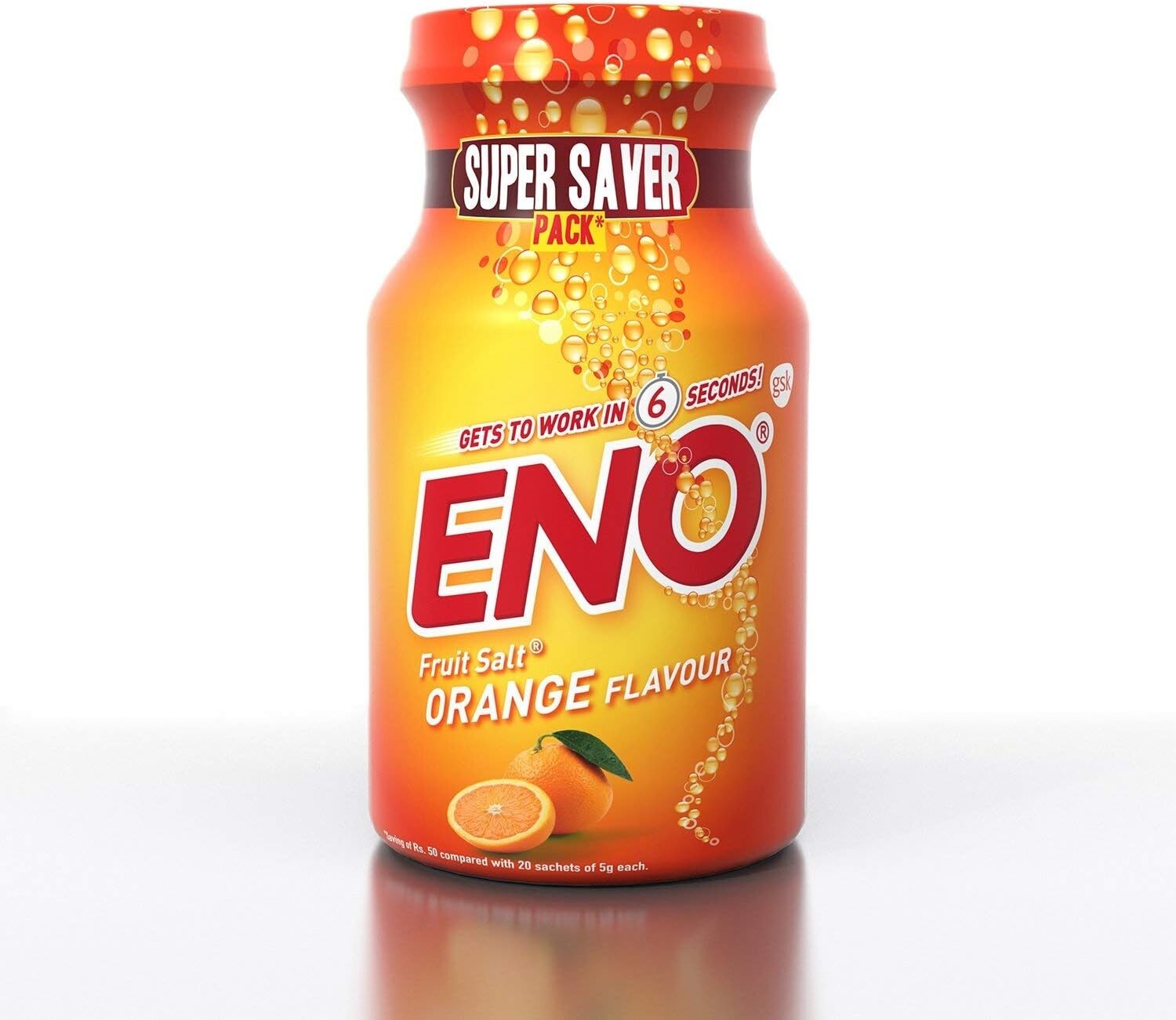 ENO Fruit Salt-Orange Flavour  Free Shipping