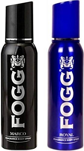 Fogg Men's 1 Marco and 1 Royal Deodorant Body Spray Combo Pack of 2 (240 ml)