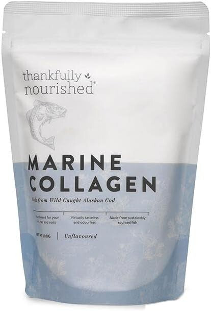 Thankfully Nourished Marine Collagen 300g  Free Shipping