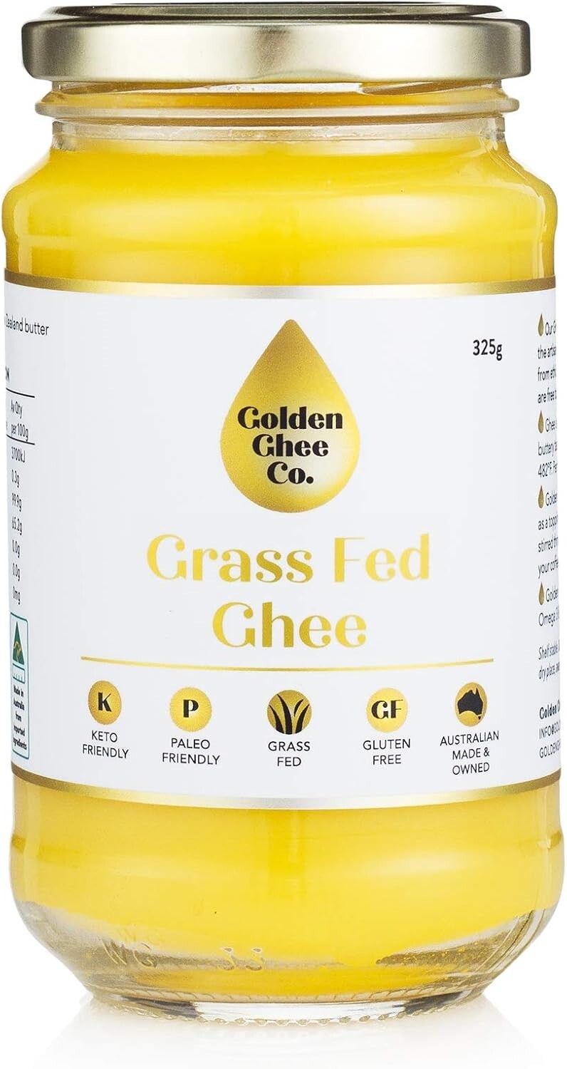 Golden Ghee Co Ghee Grass Fed 325g  Free Shipping