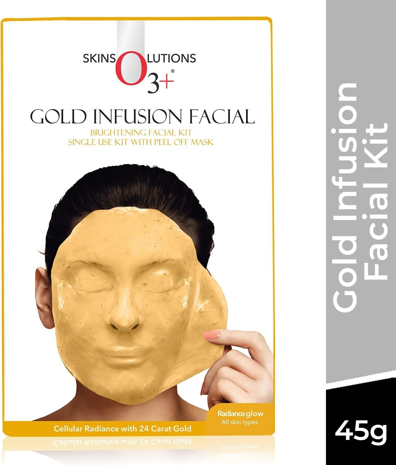 O3+ Gold Infusion Facial Peel Of Facial Kit 45 gm  Free Shipping