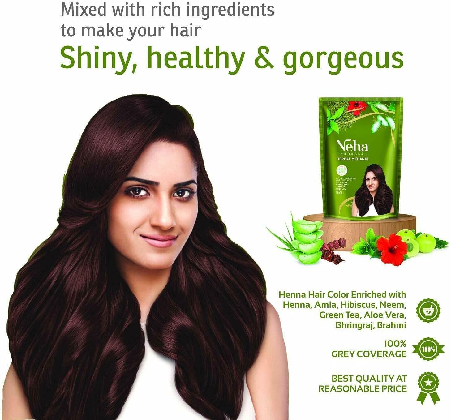 Neha Herbal Mehandi 1 kg  Free Shipping