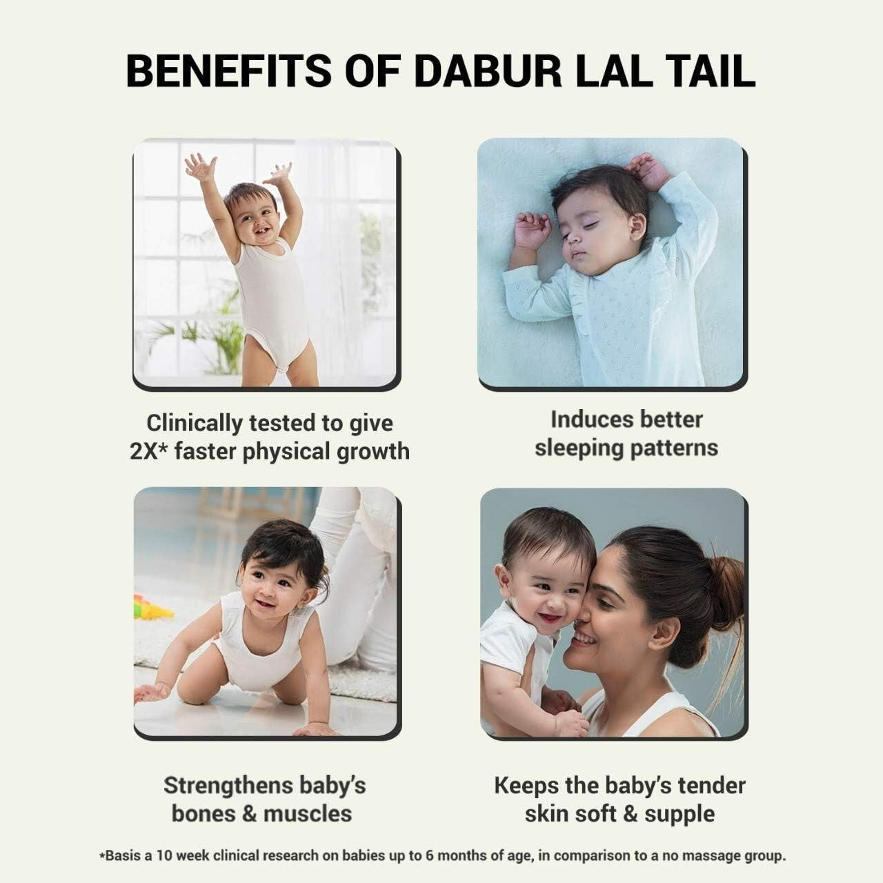 Dabur Lal Tail Baby Massage Oil  in 100ml Pack  Free Shipping