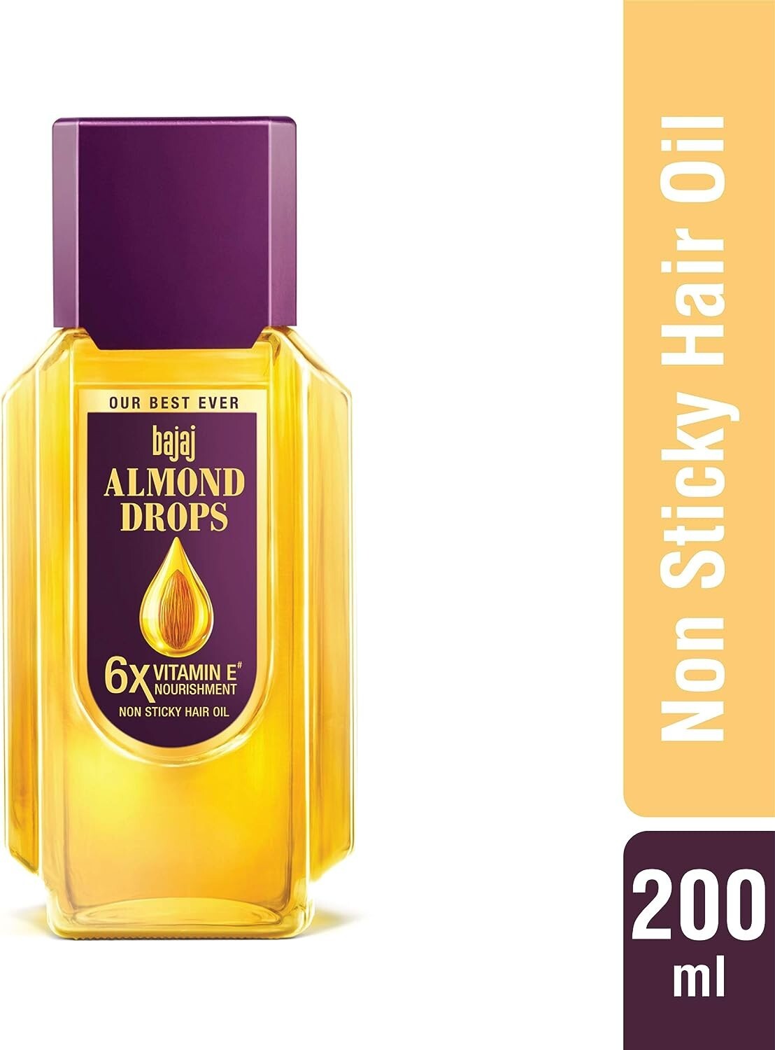 Bajaj Almond Drops Hair Oil, Transparent, 200 ml  Free Shipping