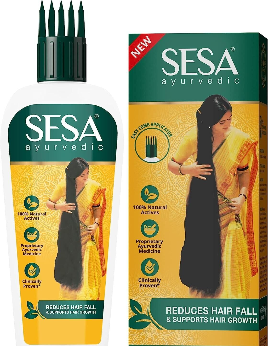 Sesa Hair Oil 100ml For Long Beautiful and Nourished Hair - Ayurvedic Hair Care